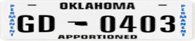 Trailer License Plate